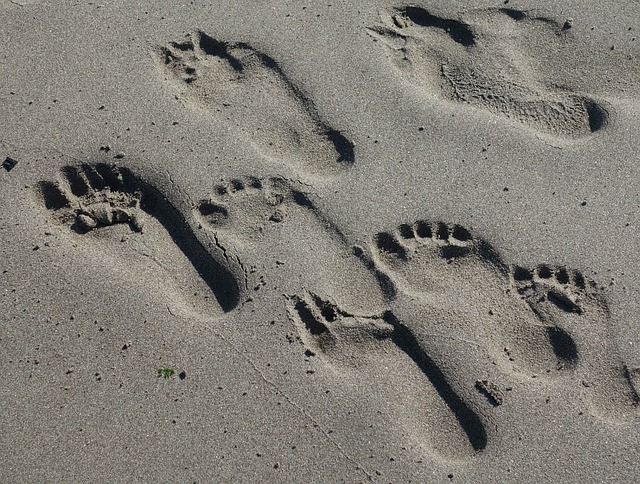 Spuren im Sand